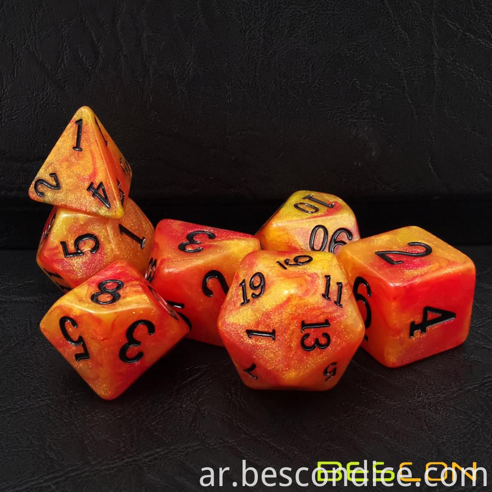 Aura Stone Mtg D20 Rpg Dice Set 2